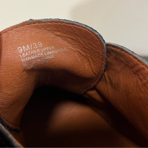 Lucky Brand Seleste Black Suede Wedge Heel Ankle Boots - Picture 4 of 6